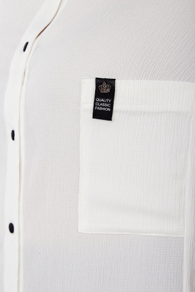 Блуза демисезонная с бочком и нагрудным карманом Algranda А3566-5-1 - фото 4