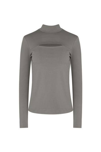 джемпер из хлопка для демисезона в стиле на каждый день Elema 2К-12853-1-164 графит - фото 1