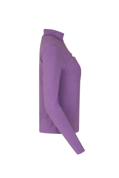 джемпер из хлопка для демисезона в стиле на каждый день Elema 2К-12853-1-170 фиолетовый - фото 2