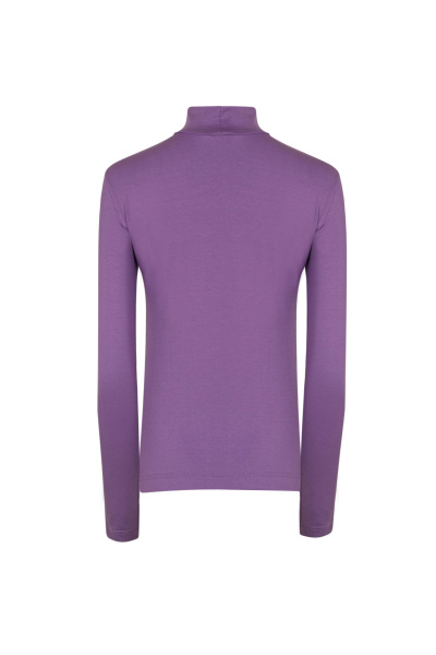 джемпер из хлопка для демисезона в стиле на каждый день Elema 2К-12853-1-170 фиолетовый - фото 3