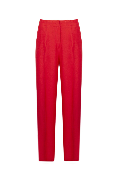 Брюки на каждый день из лен и текстиля Elema 3К-13085-1-164 красный - фото 1