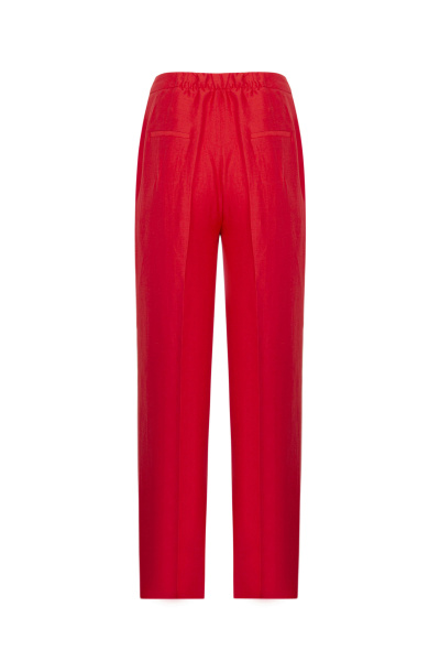 Брюки на каждый день из лен и текстиля Elema 3К-13085-1-164 красный - фото 3