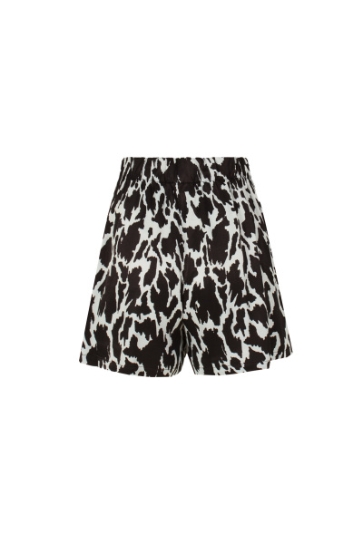 Шорты Elema 3К-75-164 чёрно-белый_принт - фото 3