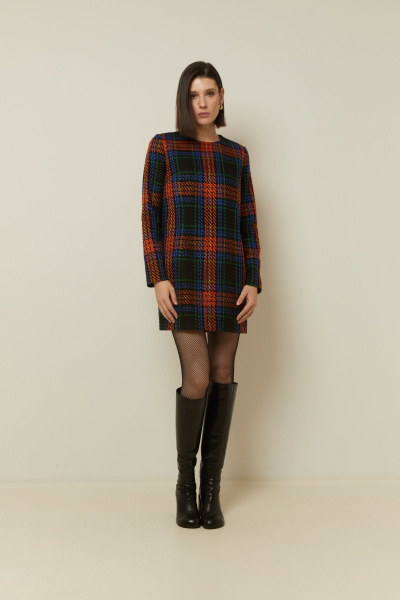 Платье Elema 5К-13073-1-170 клетка - фото 1