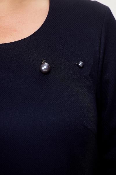 Платье А-силуэт из трикотажа с асимметричным кроем Algranda А3949 - фото 3