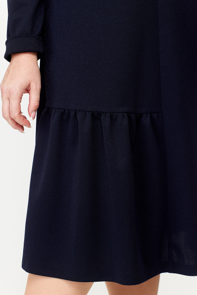 Платье А-силуэт из трикотажа с асимметричным кроем Algranda А3949 - фото 4