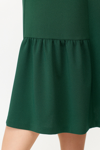 Платье из трикотажа с брошью и асимметричным передом Algranda А3949- 4 - фото 4