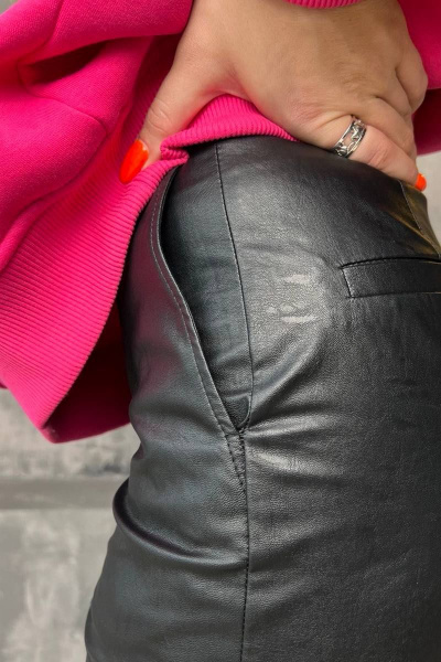 Демисезонные классические брюки из текстиля с карманами PUR PUR 11-138 - фото 6