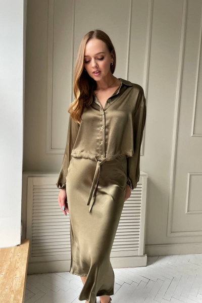 На каждый день комплект: блуза и юбка из текстиля PUR PUR 11-150 - фото 3