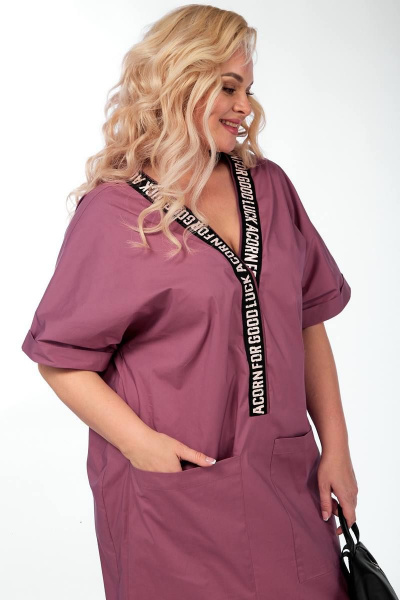 Платье Fita 1012 сухая роза - фото 2