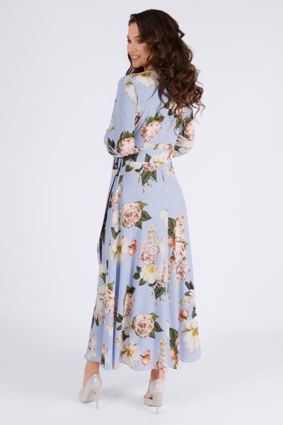 Платье Teffi Style L-1417 небесно-голубой - фото 4