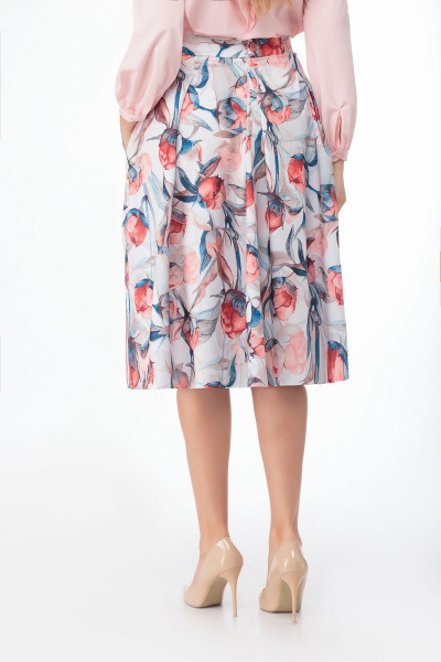 Юбка Anelli 405 персиковые_пионы - фото 2