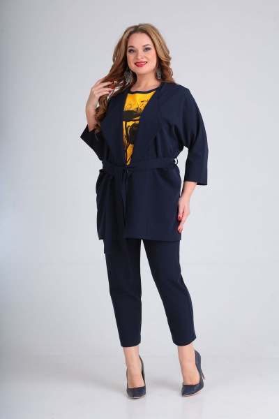 Блуза, брюки, жакет Andrea Style 00261 желтый - фото 1