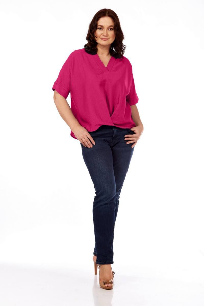 Блуза Fita 12215 фуксия - фото 5