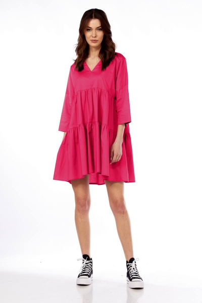 Платье Fita 1363 фуксия - фото 1