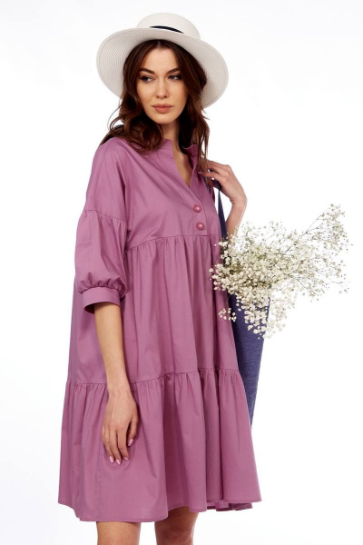 Платье Fita 1432 сухая роза - фото 7
