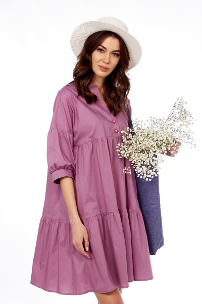 Платье Fita 1432 сухая роза - фото 1