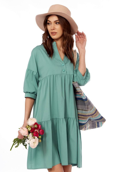 Платье Fita 1434 мята - фото 8