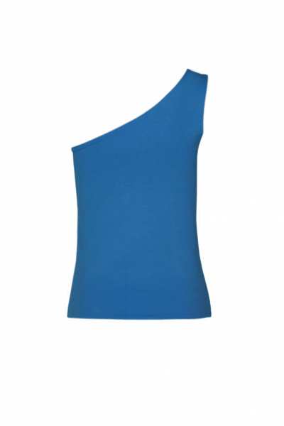 Синий летний топ из трикотажа и хлопка Elema 2К-12710-1-170 синий - фото 6