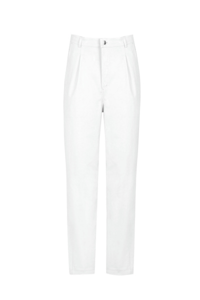 Брюки хлопковые в летний стиль Elema 3К-13083-1-170 белый - фото 1