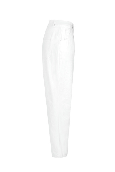 Брюки хлопковые в летний стиль Elema 3К-13083-1-170 белый - фото 2
