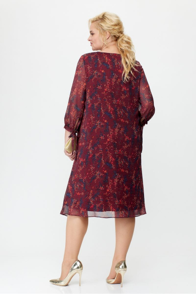 Платье Michel chic 2127 бордовый - фото 6