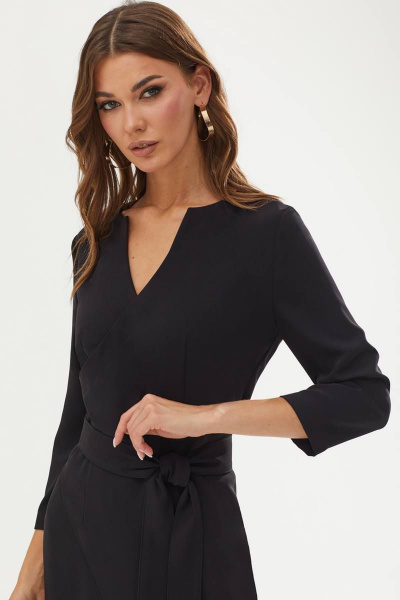 Платье фасона футляр с талиевыми вытачками и запахом Lyushe 3299 - фото 5