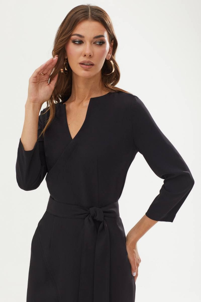 Платье фасона футляр с талиевыми вытачками и запахом Lyushe 3299 - фото 4