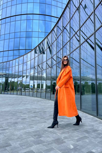 Пальто EOLA 2484 оранжевый - фото 23