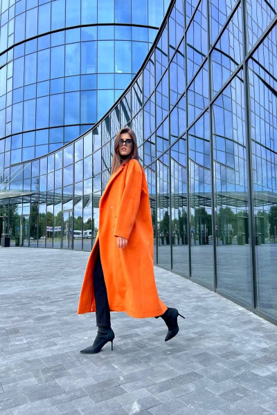 Пальто EOLA 2484 оранжевый - фото 22