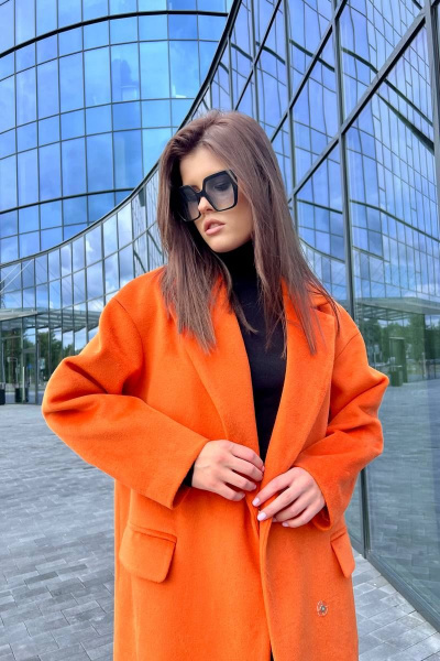 Пальто EOLA 2484 оранжевый - фото 19