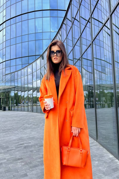 Пальто EOLA 2484 оранжевый - фото 17