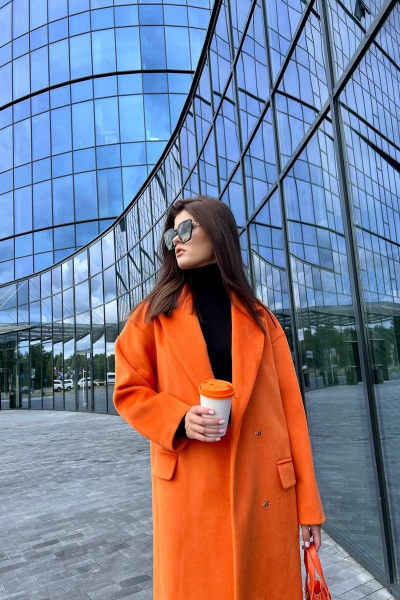 Пальто EOLA 2484 оранжевый - фото 16