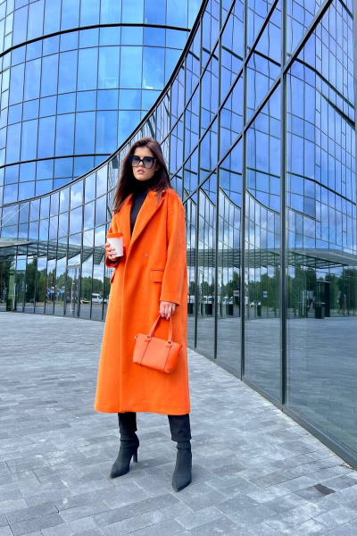 Пальто EOLA 2484 оранжевый - фото 15