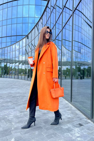 Пальто EOLA 2484 оранжевый - фото 14