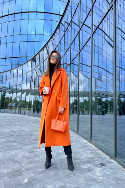 Пальто EOLA 2484 оранжевый - фото 12