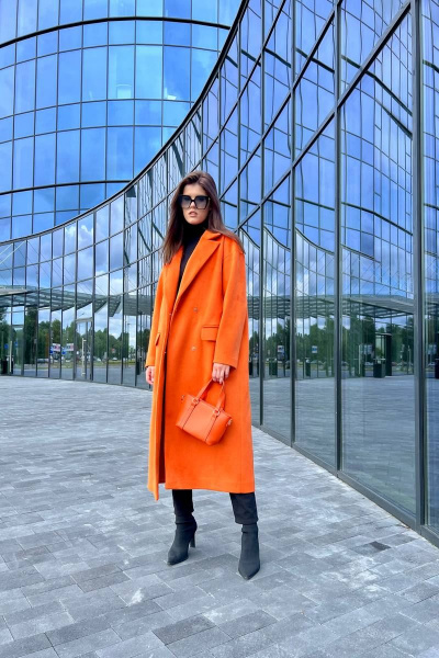 Пальто EOLA 2484 оранжевый - фото 11