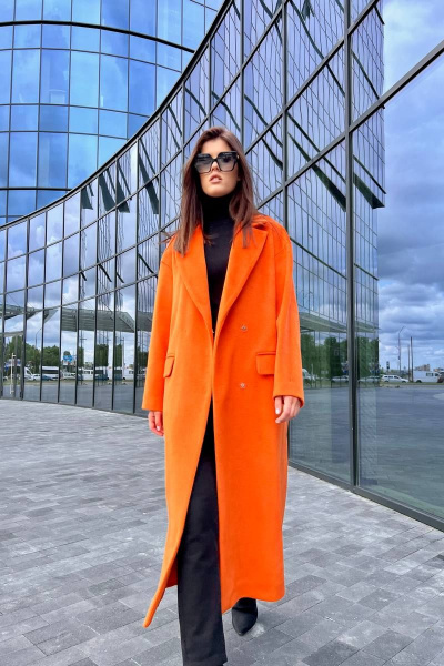 Пальто EOLA 2484 оранжевый - фото 13