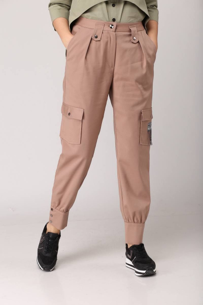 Брюки Danaida 1828-1 темно-персиковый - фото 3