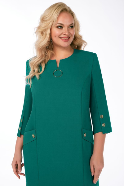 Платье БагираАнТа 886 зеленый - фото 2