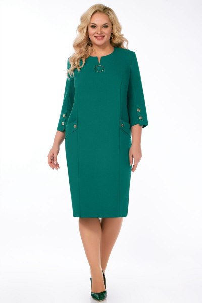 Платье БагираАнТа 886 зеленый - фото 1