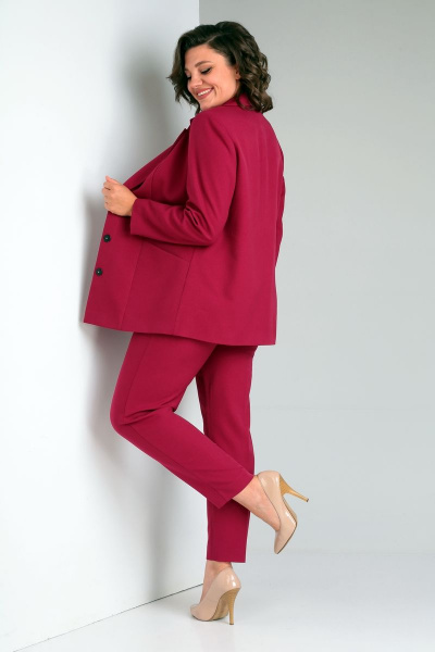 Деловой комплект: жакет, брюки и топ из костюмного материала Ивелта плюс 3647 - фото 5