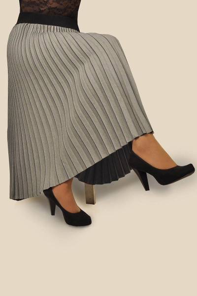 Юбка Klever 390 серебро.плиссе - фото 3