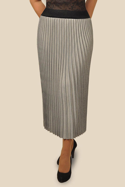 Юбка Klever 390 серебро.плиссе - фото 2