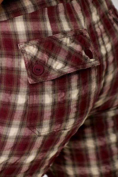 Карго брюки из прочной крэш-ткани с функциональными карманами Abbi 2014 бордо - фото 13