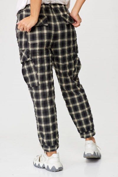 Брюки карго с функцональными карманами из крэш-ткани Abbi 2014 графит - фото 9