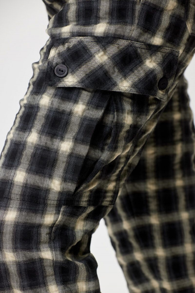 Брюки карго с функцональными карманами из крэш-ткани Abbi 2014 графит - фото 5