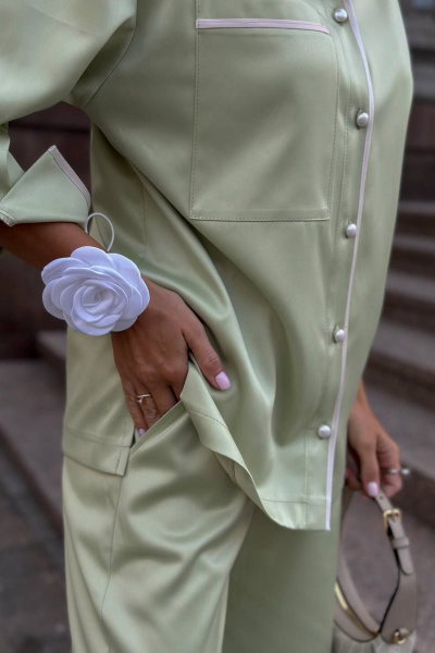 Брюки, рубашка USOVA 0030 яблоко - фото 14