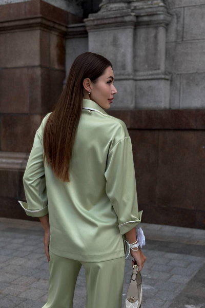 Брюки, рубашка USOVA 0030 яблоко - фото 12