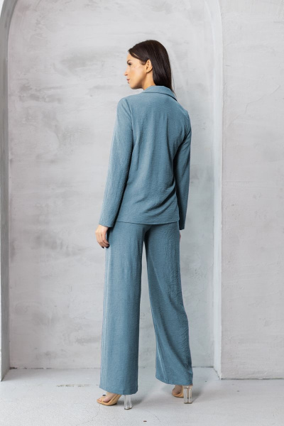 Костюм из жатой ткани голубой на каждый день Friends 5-003FR-bl голубой - фото 3